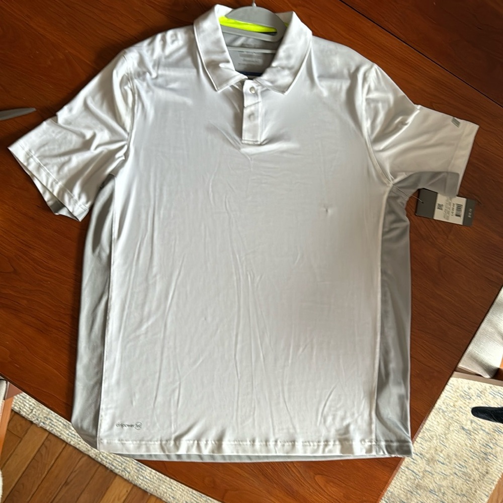 New Russell polo shirt with snaps training fit - drip power Large